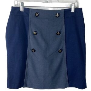 Lizzie Driver Skort  Women's 4 Blue & Gray Colorblock Stretch Side Zip